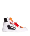 OFF-WHITE OFF COURT WHITE AND BLACK SNEAKERS,10666770