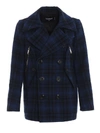 DSQUARED2 Dsquared2 Check Peacoat,10667658