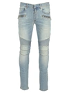 BALMAIN BIKER DENIM,10667104