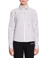 OFF-WHITE PANELLED STRIPED COTTON SHIRT,10667012