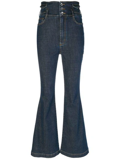 Dolce & Gabbana Five-pocket Flared Jeans In Blue