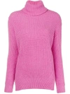 AVANT TOI ribbed roll neck sweater