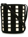 TOMASINI TOMASINI SQUARE CONTRAST BUCKET BAG - BLACK