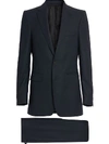 BURBERRY BURBERRY SLIM-FIT WOOL SUIT - BLUE