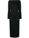 VIVIENNE WESTWOOD ANGLOMANIA VIVIENNE WESTWOOD ANGLOMANIA FITTED DRESS - BLACK