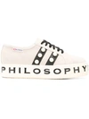 PHILOSOPHY DI LORENZO SERAFINI pearl-embellished sneakers