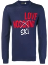 LOVE MOSCHINO LOVE MOSCHINO INTARSIA-KNIT JUMPER - BLUE