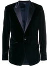 DOLCE & GABBANA PEAK LAPEL VELOUR BLAZER