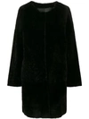 P.A.R.O.S.H P.A.R.O.S.H. SHEARLING COAT - BROWN