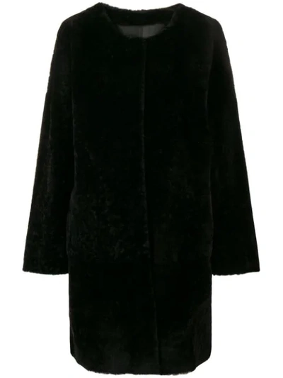 P.a.r.o.s.h Shearling Coat In Brown