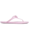 VERSACE VERSACE MEDUSA PALAZZO FLIP FLOPS - PINK