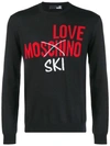 LOVE MOSCHINO LOVE MOSCHINO INTARSIA-KNIT JUMPER - BLACK