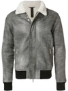 GIORGIO BRATO GIORGIO BRATO SHEEPSKIN SHEARLING JACKET - GREY