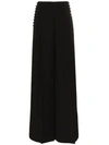 ADEAM BUTTON DETAIL WIDE LEG TROUSERS