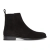 Saint Laurent Peck Suede Chelsea Boots In Nero