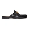GUCCI GUCCI BLACK SLIP-ON ROOS LOAFERS