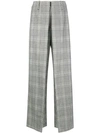 AALTO CHECKED WIDE LEG TROUSERS