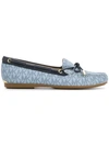MICHAEL MICHAEL KORS MICHAEL MICHAEL KORS MONOGRAM PRINT LOAFERS - BLUE