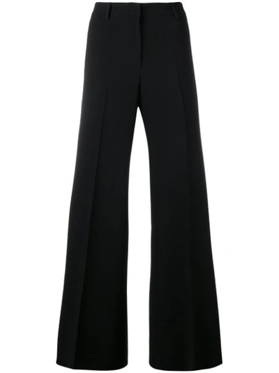 Alberto Biani High-waisted Flared Trousers In Black