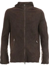 GIORGIO BRATO ZIP HOODED JACKET