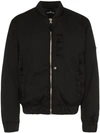 STONE ISLAND SHADOW PROJECT STONE ISLAND SHADOW PROJECT FEATHER DOWN PADDED BOMBER JACKET - BLACK