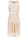 GLORIA COELHO FOLIAGE TULLE DRESS