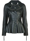 MARC CAIN peplum biker jacket