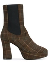 NICOLE SALDAÃ±A SAM PLAID BOOTS