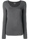 MAJESTIC LONGSLEEVED FITTED TOP