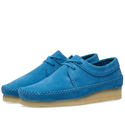 Clarks weaver blue best sale