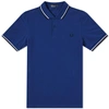FRED PERRY FRED PERRY SLIM FIT TWIN TIPPED POLO,M3600-1262