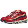 Nike Men's Air Max 95 Premium Casual Shoes, Red In Red