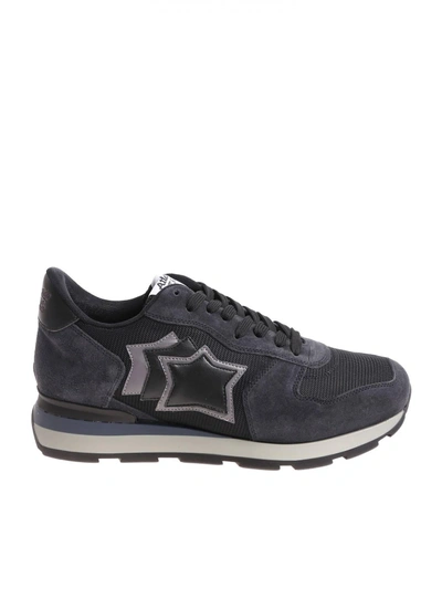 Atlantic Stars Suede Trainers Antares Ns 06n In Blue