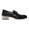 GUCCI GUCCI BLACK MISTER HEELED LOAFERS