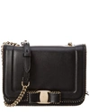 FERRAGAMO VARA BOW LEATHER FLAP SHOULDER BAG,8058572850792