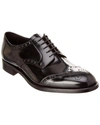 PRADA BROGUE LEATHER OXFORD,8059593693948