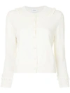BARRIE BARRIE ROMANTIC TIMELESS CASHMERE CARDIGAN - WHITE