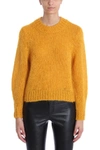 ISABEL MARANT IVAH MUSTARD MOHAIR-BLEND SWEATER,10668061