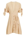 FAITHFULL Birgit Tie Mini Dress,FF1100-ROS