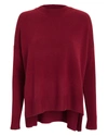 10 CROSBY High-Low Burgundy Sweater,TC00951CA