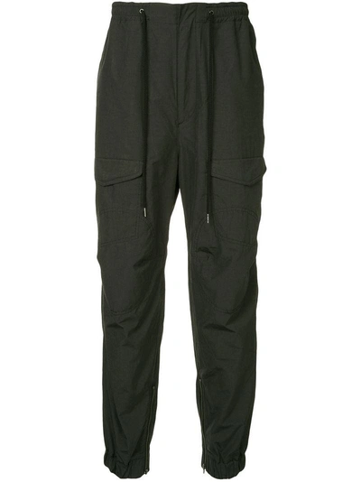 Monkey Time Drawstring Track Trousers In Black