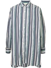 MONKEY TIME oversized stripe print shirt