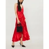 JOHANNA ORTIZ PERFUMERO SILK-SATIN MIDI DRESS