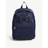 KENZO NAVY BLUE WOVEN TIGER CANVAS BACKPACK