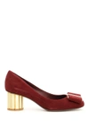 FERRAGAMO SUEDE CAPUA 55 PUMPS,10668126