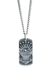 KING BABY AMERICAN VOICES EAGLE DOG TAG NECKLACE,K10-9157-24