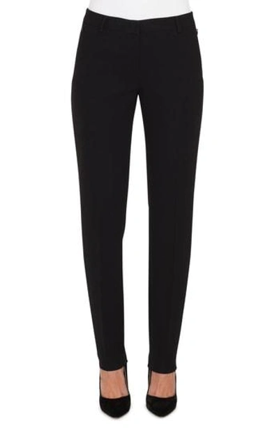 Akris Melissa Stretch Wool Trousers In Blue