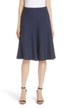 MILLY STRETCH CREPE BELL SKIRT,211CE02653