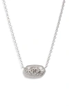 Kendra Scott Elisa Filigree Pendant Necklace In Silver