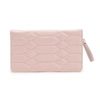 WOLF THE ALKEMISTRY PINK QUILTED LEATHER JEWELLERY POUCH